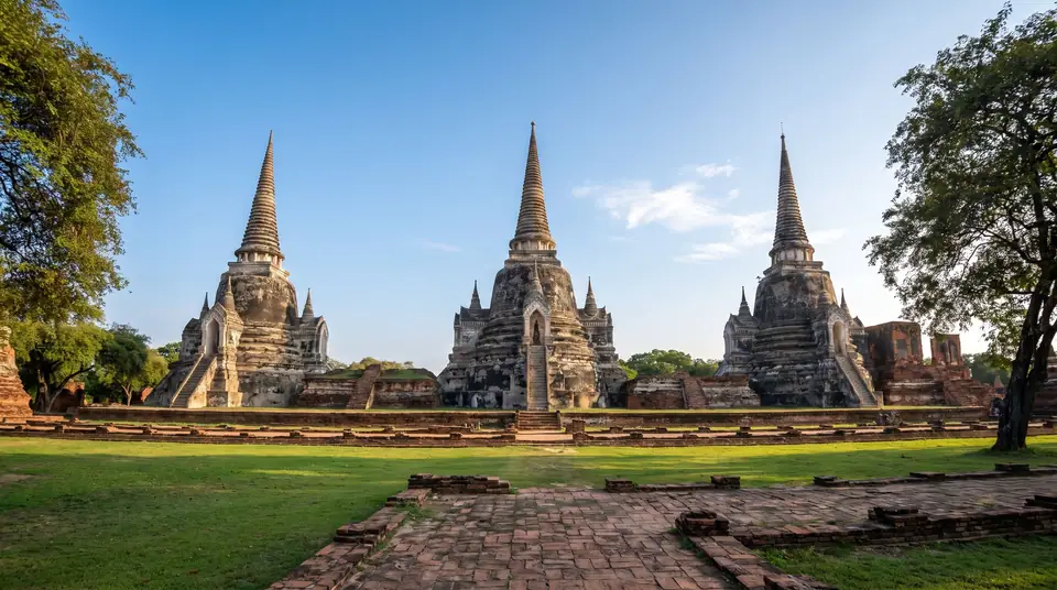 The three chedis of Wat Phra Si Sanphet, Ayutthaya